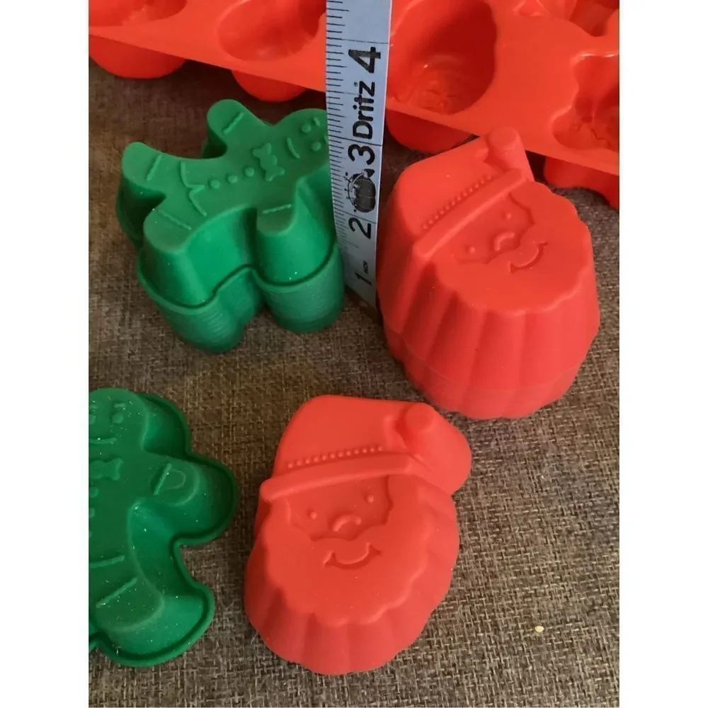 Silicone Santa And Gingerbread Men Molds